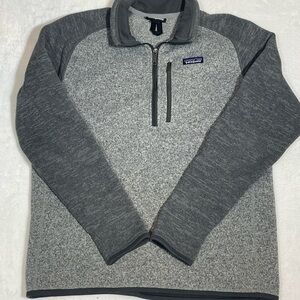 Patagonia Men's Gray Half-Zip Sweater